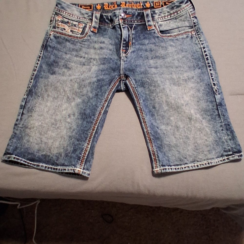 Rock Revival Blue Jean Shorts